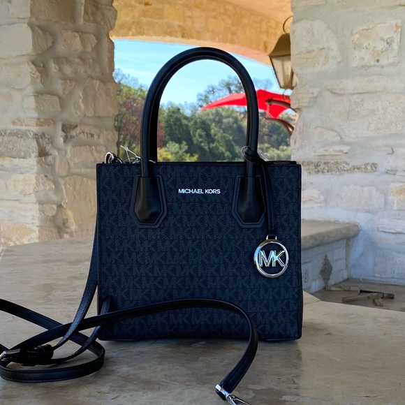 Michael Kors Mercer Medium signature satchel black